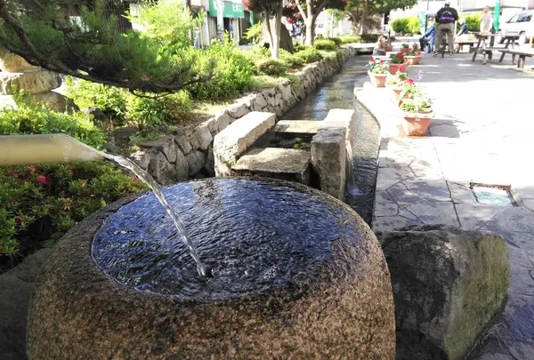 松本湧き水巡り③～辰巳の御庭井戸～