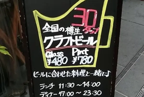 ポイント1：30種類のクラフトビール飲み放題