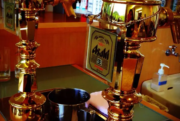 できたて生ビールの試飲タイム♪