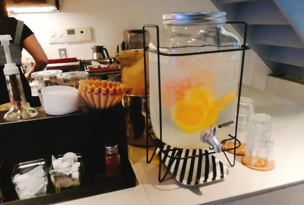 フレーバーウォーターが美味しい