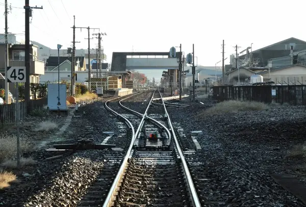 川崎重工の中にある駅