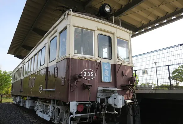 琴電の旧車両展示を発見