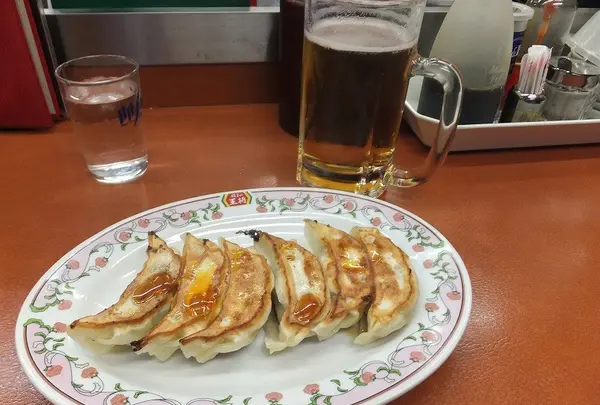餃子とビール