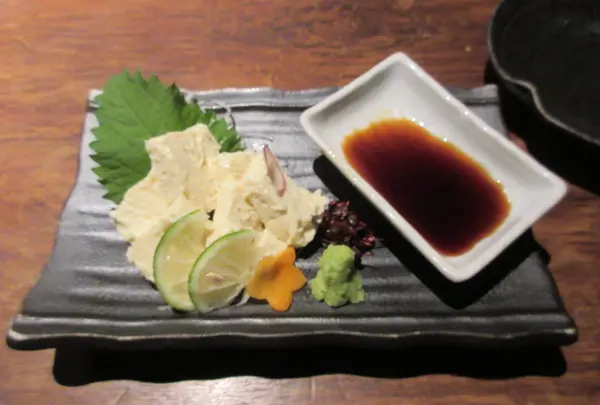 京生湯葉のおさしみ