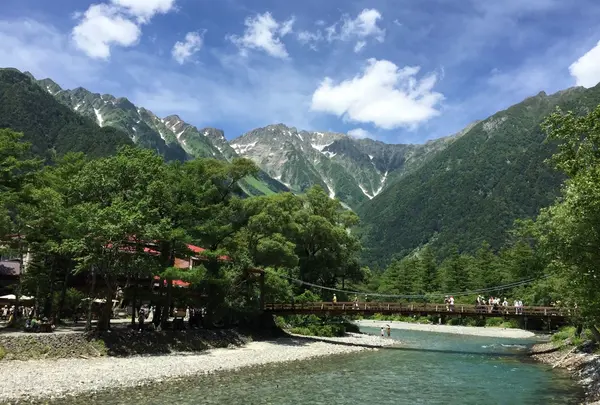 最高の穂高ビュー