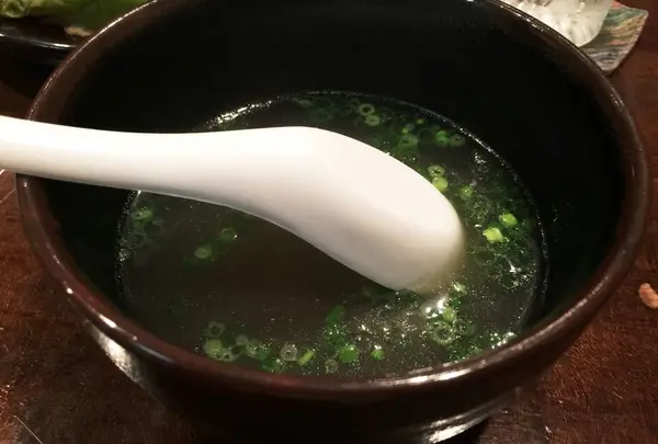 〆のスープ