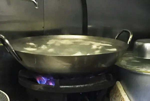 茹でてます