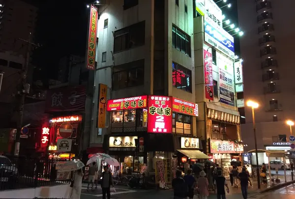 雨でも行列