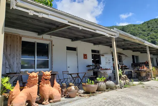 シーサーがお出迎え