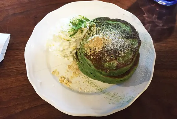 抹茶のパンケーキ