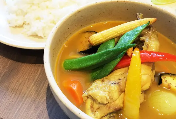 スープカレーのランチ