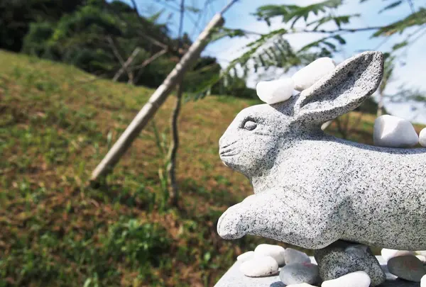 かわいいウサギがお出迎え！
