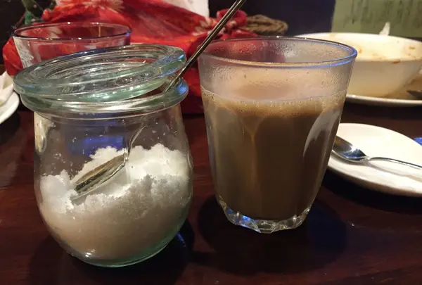 食後はちゃい。