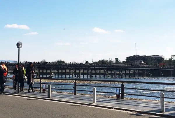 保津峡を見ながら、コーヒーを。