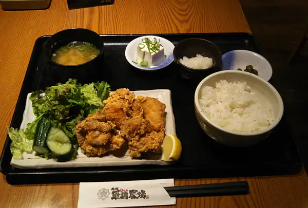 軍鶏唐揚げ定食