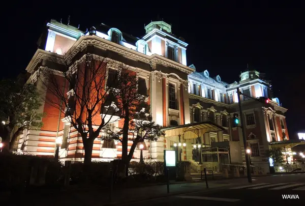 大阪市中央公会堂の夜景