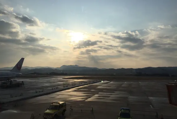 朝日がキレイ