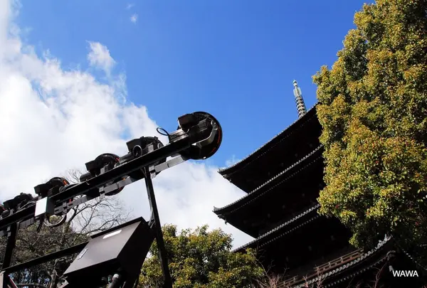東寺のライトアップ設備