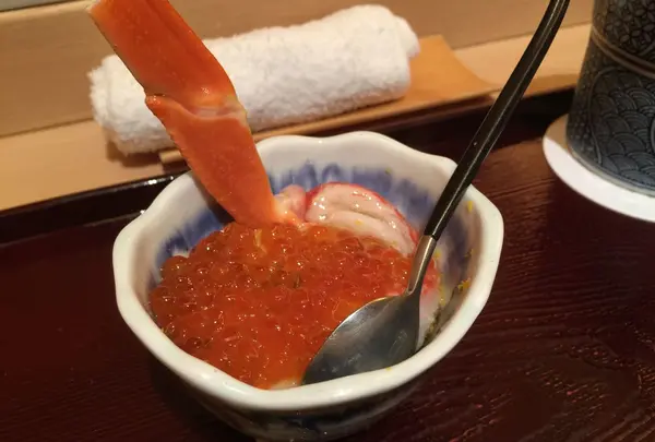 越前ガニとイクラ