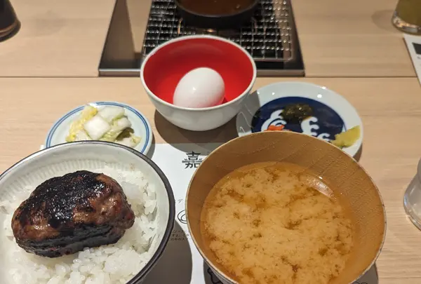 ハンバーグ3個の定食