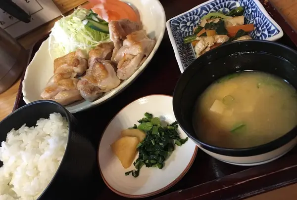 地鶏塩焼き定食