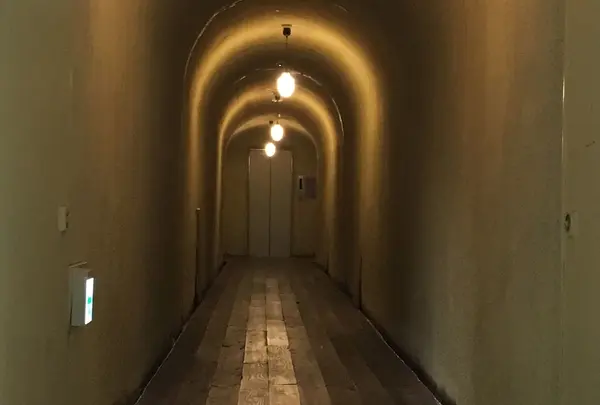 隣の館のお風呂に行く通路