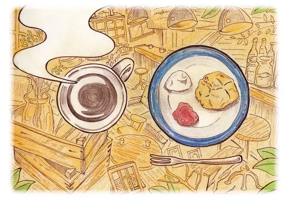 コーヒー&スコーン