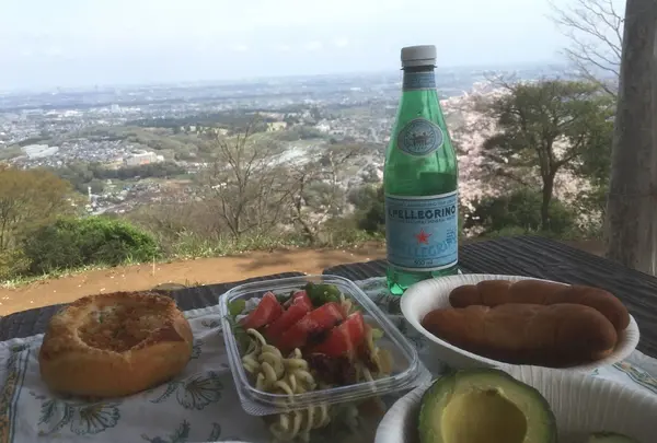 山頂でランチ