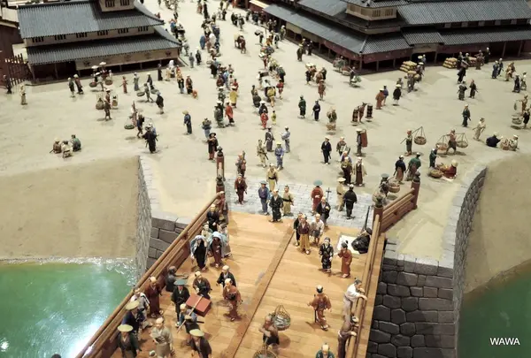 江戸時代の日本橋ジオラマ
