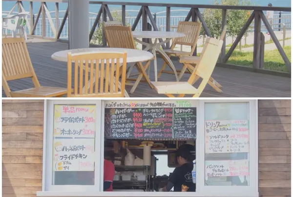 天気のいい日は外で食べると◎