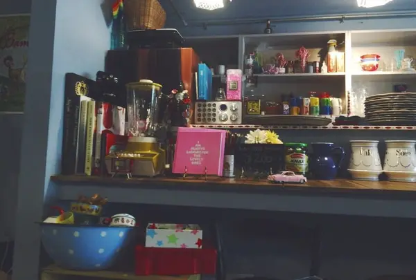 可愛い女の子の部屋のようなインテリアにきゅんっ