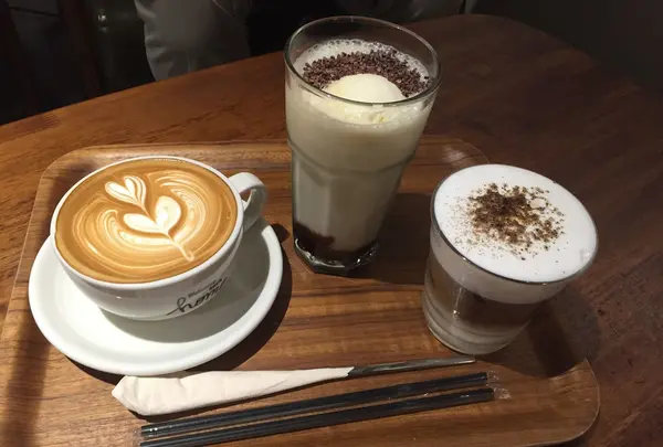 オーダーしたドリンクたち