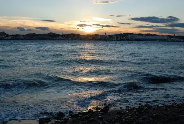 猿島の夕焼け