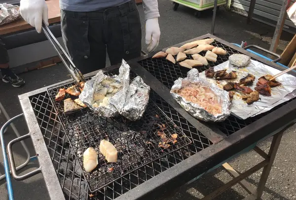 無料の海の幸配布w