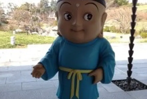 せんとくんが入口でお出迎え