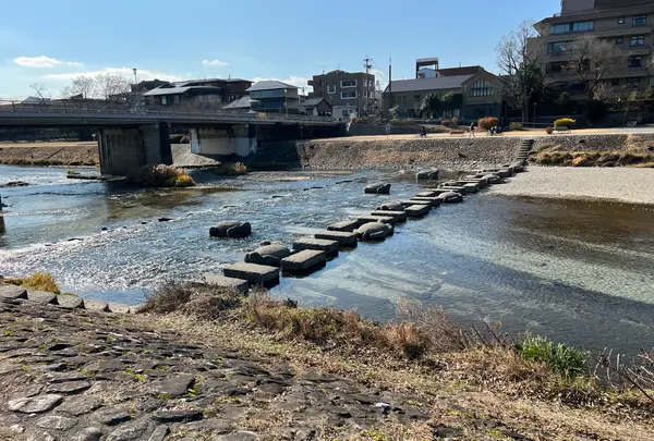 荒神橋近くの飛石