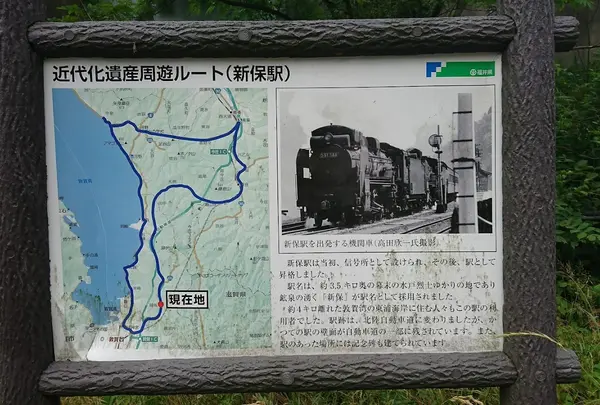 旧北陸本線新保駅跡