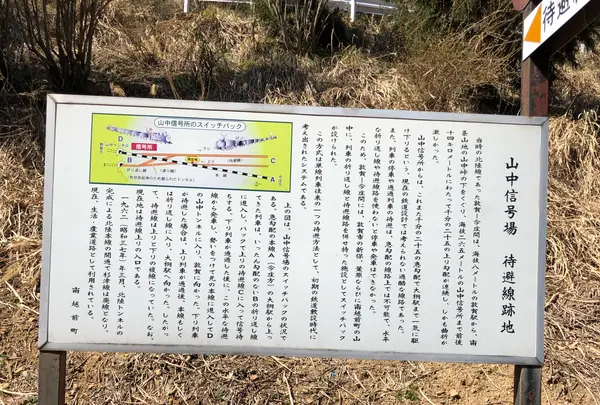 旧国鉄北陸線山中信号所跡