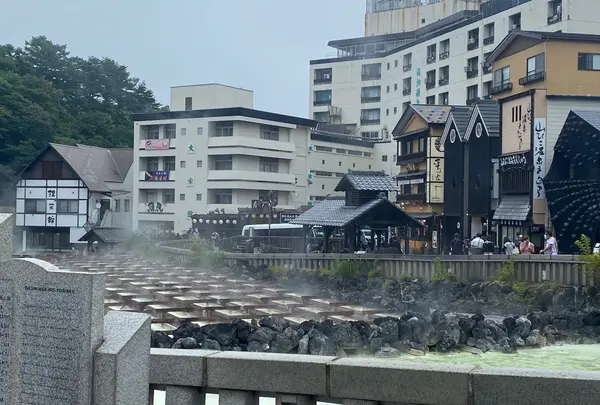 草津温泉 湯畑の写真・動画_image_1186390