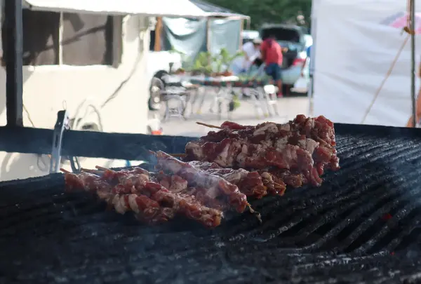 BBQプレートの屋台
