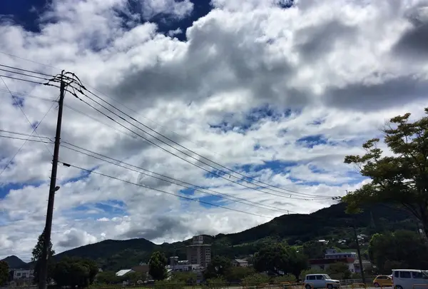 嬉野体育館近くから見る風景