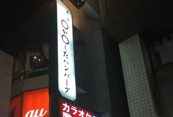 ◯が◯したハンバーグ