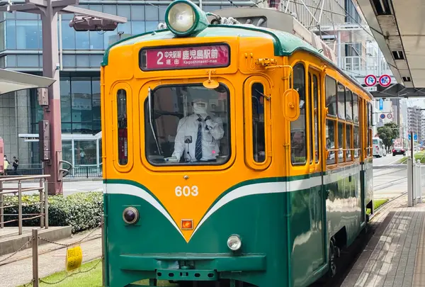 🚉市電2.6㎞（鹿児島中央13:24→13:38水族館口）¥170💳