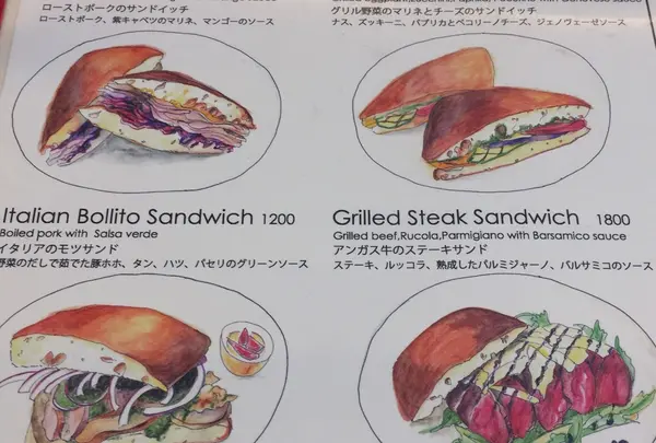 トレエウーノ サンドイッチ