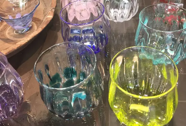 glass Art Blue Moon