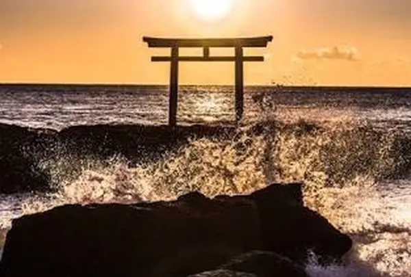 大洗磯前神社 神磯の鳥居