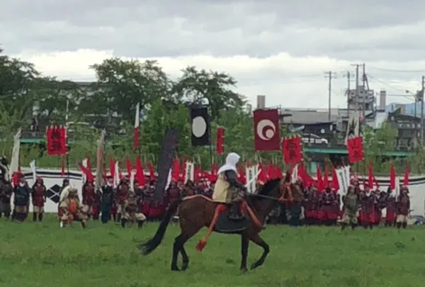 米沢上杉まつり 川中島合戦場
