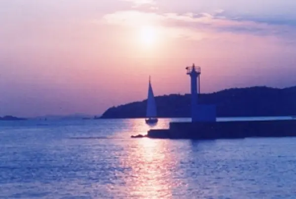 牛窓の夕陽