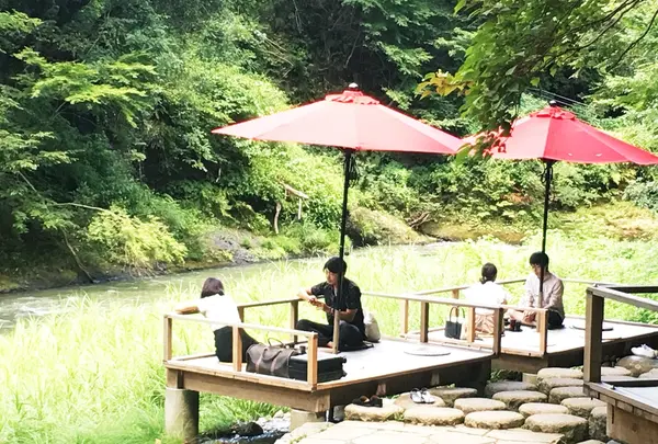 鶴仙渓　川床