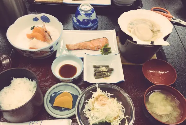 野付湯元うたせ屋の特大ホタテ